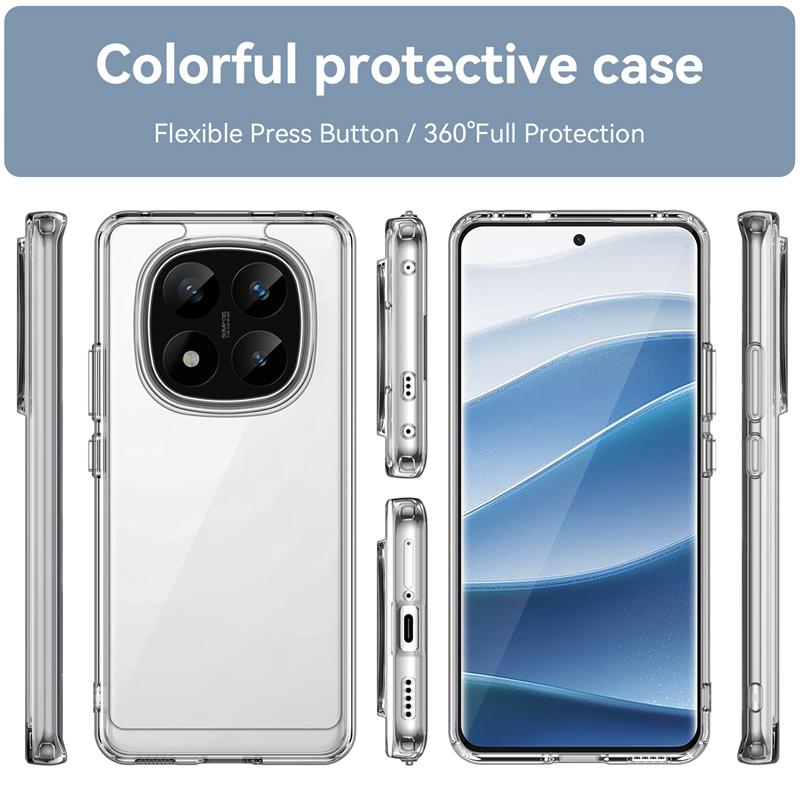 Для чехла Poco X7 Xiaomi Poco X7 PocoX7 X 7 Capas Новый цвет Противоударный бампер для телефона Задняя прозрачная накладка Fundas Poco X7