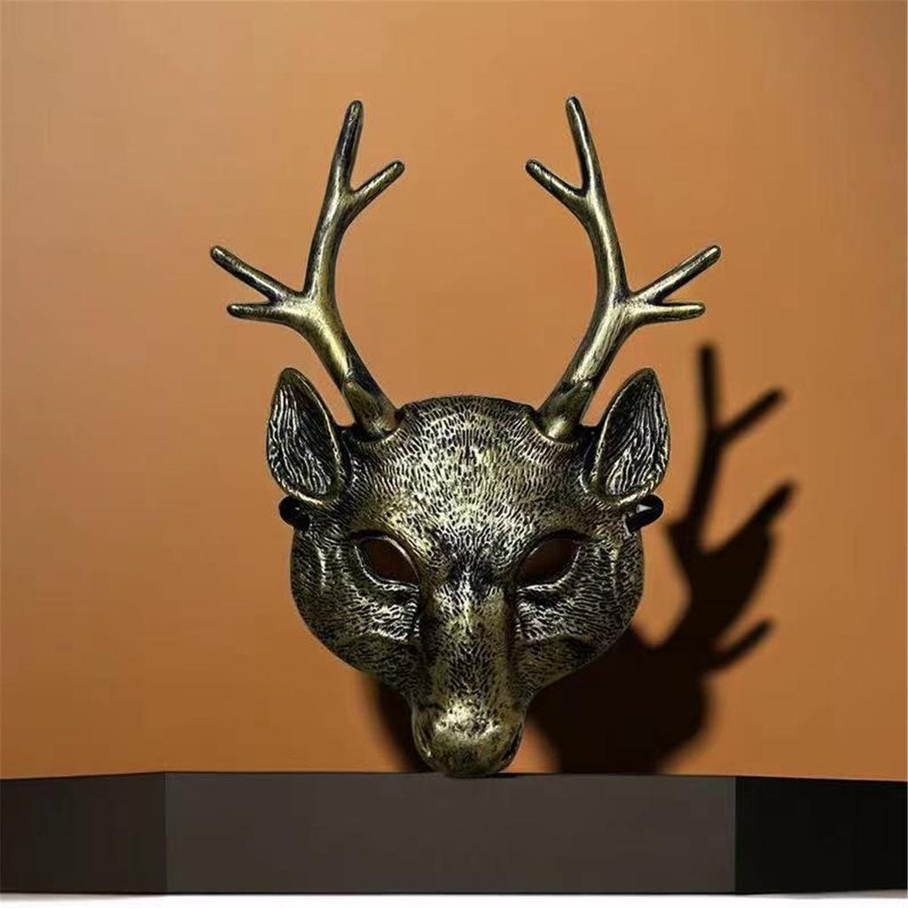 Deer Mask For Kids Adults Festival Party, Halloween Deer Cosplay Mask Deer Head Mask Halloween Deer Costume