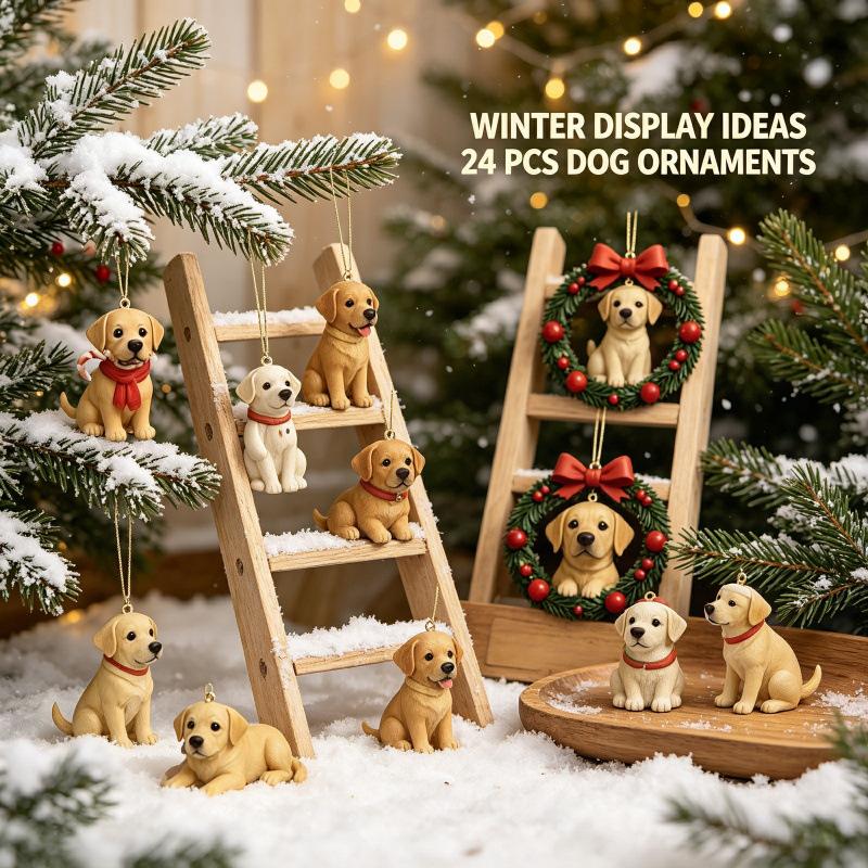 Labrador Retriever 2026 New Year Advent Calendar Surprise Gift , Ornament Blind Box for Home Decor