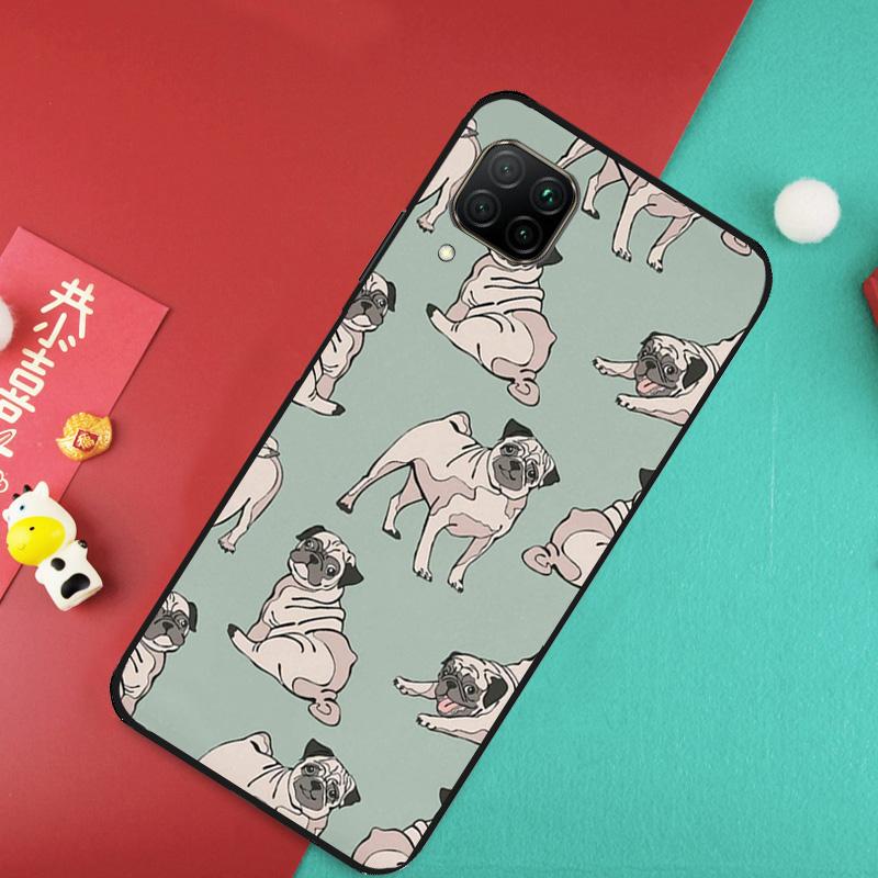 Милый пес мопс Для Huawei Nova 12S 9 10 SE 7i 8i 11i 12i Y60 Y61 Y70 Y72 Y73 Y90 Y91 P20 P30 P40 Lite Чехол