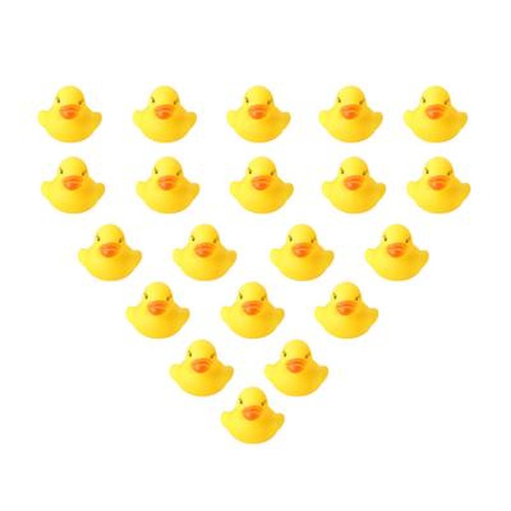 10/20 Мини Желтая резиновая уточка для купания Игрушка для ванны Пищащая водная игра Веселье для маленьких детей