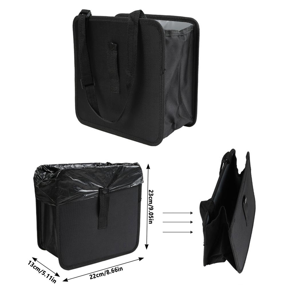 Автомобильный мусорный бак, мешок для мусора 8,5/6,58 л, большая емкость, водонепроницаемый, складной, автомобильный органайзер для мусора, портативный, подвесной, многофункциональный