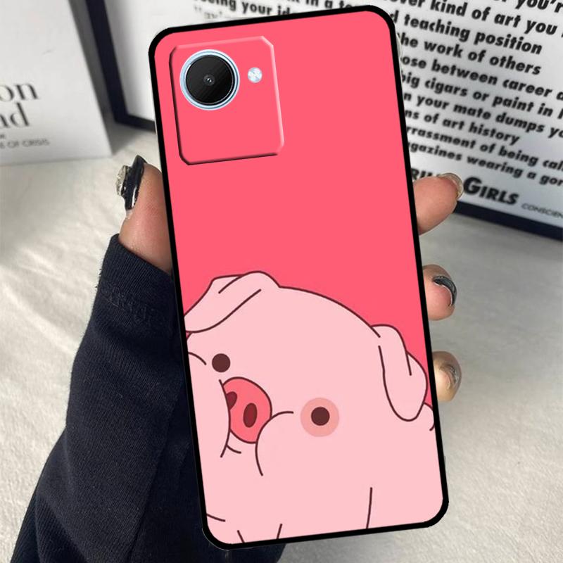 Очаровательные милые свинки поросята для чехла Realme GT7 Pro GT6 C67 C65 C63 C61 C55 C53 C51 C71 C75 10 11 12 13 14 15 Pro Plus