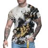 Летний топ с круглым вырезом и 3D-принтом, модные повседневные футболки с короткими рукавами для мужчин