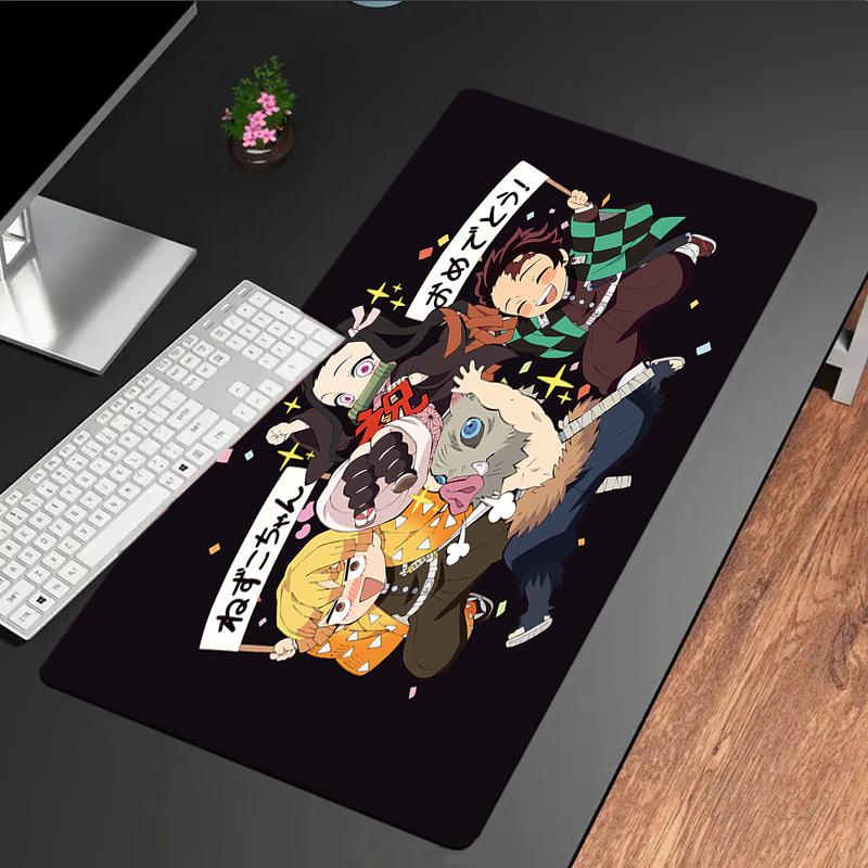 Powerful Demon Anime Mouse Pad, Rubber Base, Mouse Pad for Gamers and Office Use, Gaming Desk , Easy To Clean Mat Christmas fan gifts