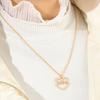 Friends Pendant Memorial Jewelry Heart-shaped Pendant Love Couple Necklace Valentine's Day Necklace