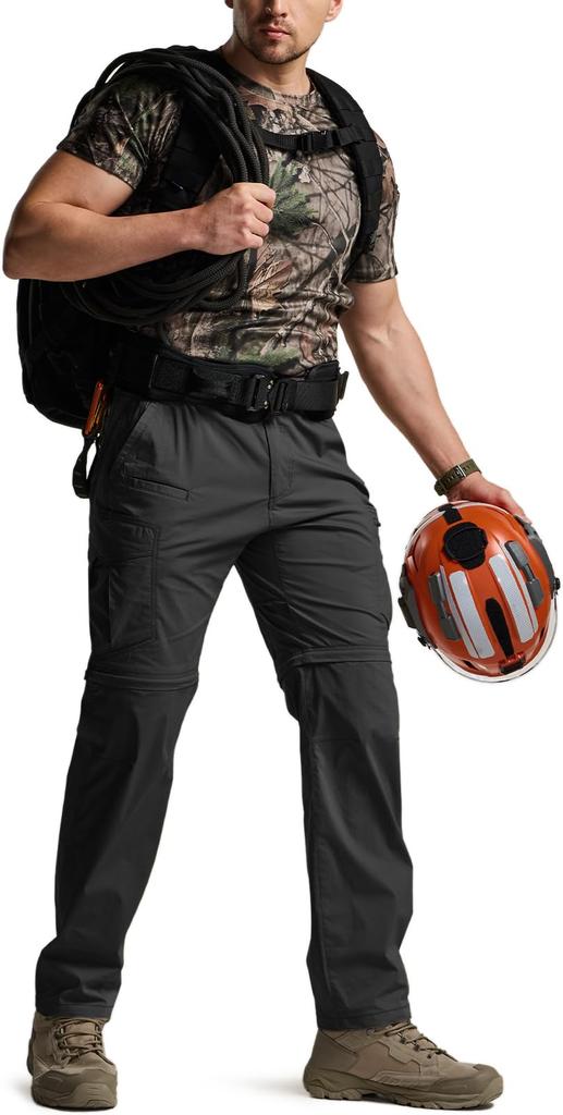 Грузовые брюки CQR с длинными шортами, крутые, эластичные, многофункциональные, идеально подходят для использования на открытом воздухе и летом, мужской ремень, 2-сторонние и брюки, влагоотводящие, быстросохнущие,