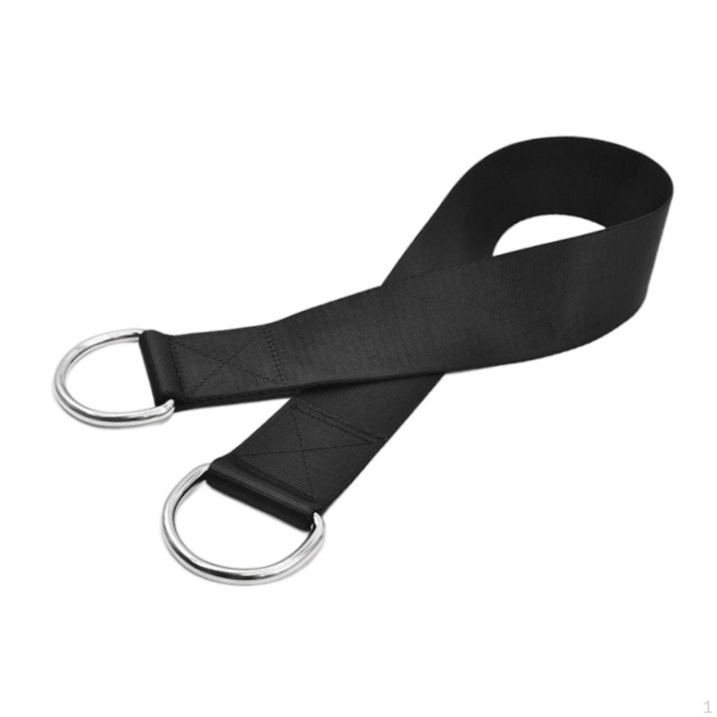 Dumbbell Loading Strap Weight Belt Accessories Wear Resistant with D Rings T Bar Row for