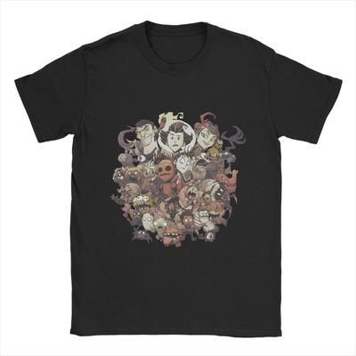 Повседневная футболка Летняя Don t Starve Together Популярные футболки Хлопковая футболка для мужчин Потрясающий принт Топы с коротким рукавом