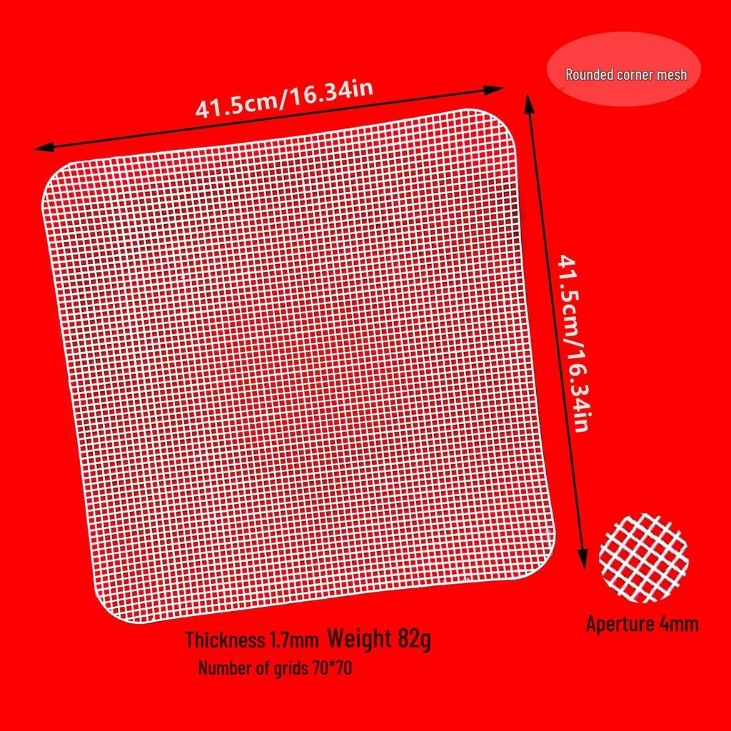 Пластиковая сетка для сумок DIY, круглые углы, квадратные отверстия, диаметр 2,5 мм/4 мм