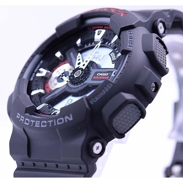 Casio Мужские G-SHOCK GA-110-1AJF [G-SHOCK] Круглые часы Черная смола Цифровые Аналоговые