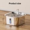 7L high-capacity stainless steel cat dog pet Fountain dispenser with water level window multi-layer filtering silent water pump