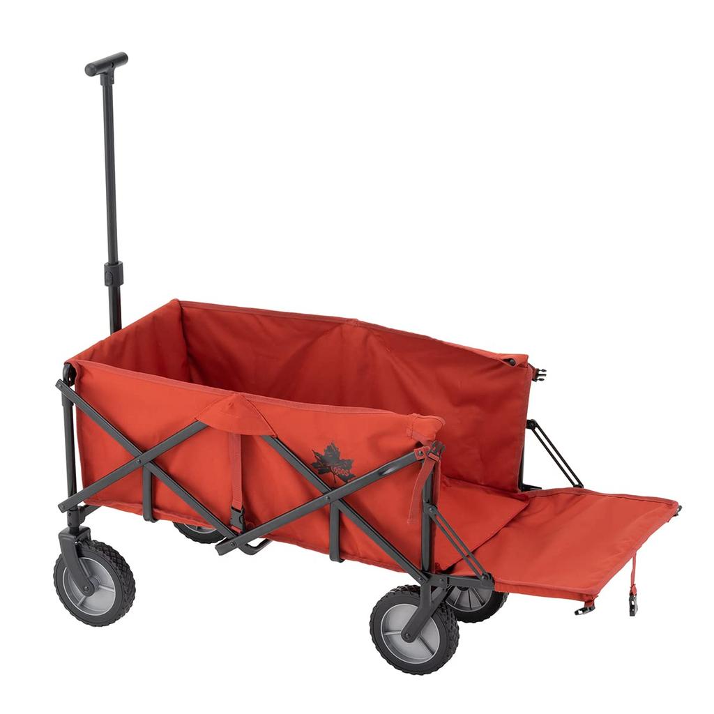 LOGOS Tradcanvas Flame Retardant Long Carry ST 84720726 Red Outdoor Wagon Washable Flame Retardant Camping BRICK/Washable