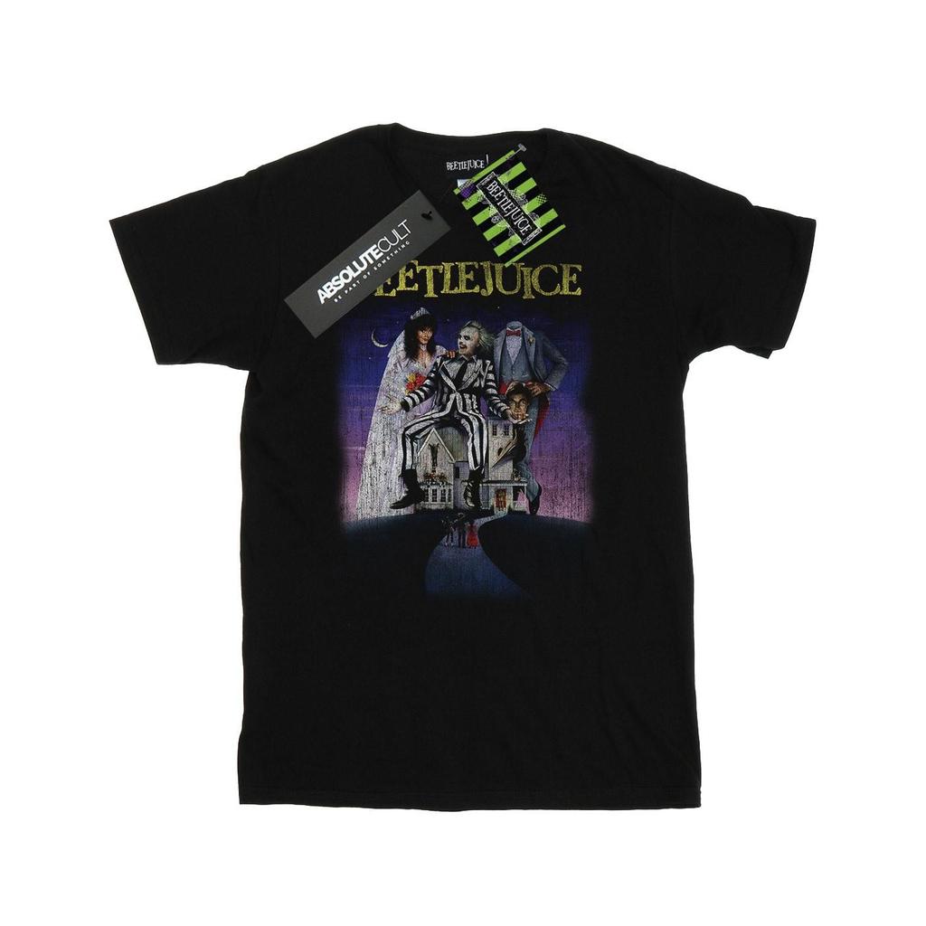 Beetlejuice Мужская футболка с потертым плакатом