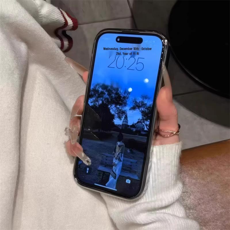 Электроplated Aurora чехол для iPhone 14-17 Pro (Совместимо с большими окнами)