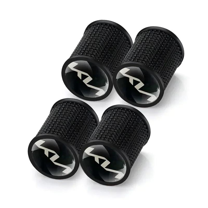 4pcs Car Wheel Tire Valve Stem Caps Rim Sticker for KIA Rio K3 K5 K9 Ceed Cerato Pegas Sorento Soul Sportage Morning Accessories YO7