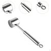 Stainless Steel Meat Hammer Food Mallet Chicken Pounder Cooking Tool Ergonomic Design