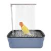 Bird Bathing Tub Shower Box Automatic Parrot Bath Fountain Multipurpose Bird Bathtub With Multiple Faucets For Parakeet Cleaning