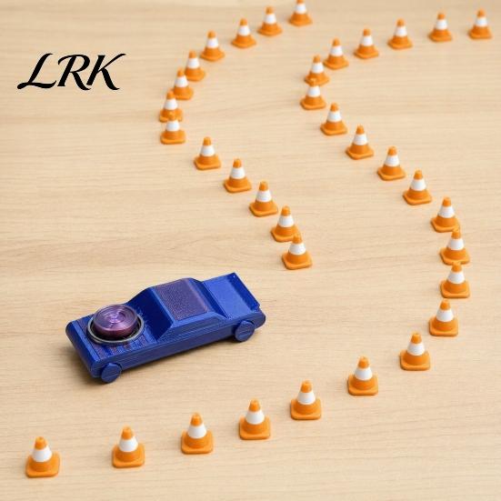 Карманная игрушка-антистресс 1/2 шт. Карманная дрифт-машинка с 3/6 мини-конусами, 2-в-1 Спиннер и машинка для снятия стресса, Настольная для взрослых, Подарок любителям