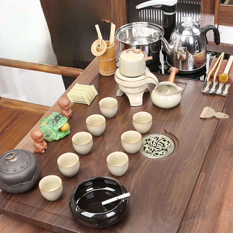 Naijiang Automatic Kung Fu Tea Set with Integrated Kettle & Tray
