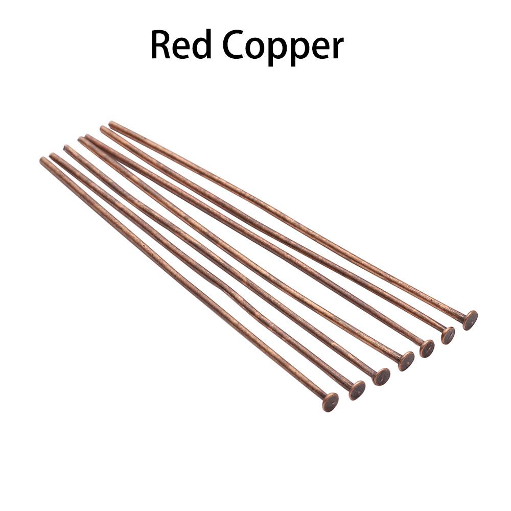 20 25 30 35 40 45 50 60 70 mm Metal Heads Eye flat Head Pin For DIY Jewelry Making Findings Accessories Bulk Wholesale Supplies