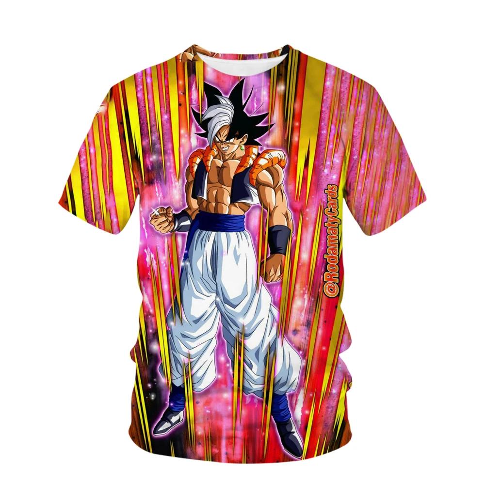 Super Dragon Ball T-shirt Men Pattern Print 3D Summer Short Sleeved T-shirt Top Clothing