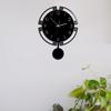 Скандинавский дом Тихие часы Сканирование Акриловые часы Наклейка на стену Кварцевые часы Настенные часы Гостиная Обтекаемые настенные часы
