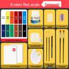 Montmartre 75ml Waterproof Non-Fading Acrylic Paint Set: Perfect for Children’s Textiles and Art Projects, Sunscreen Formula