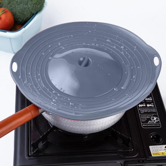 Силиконовая крышка для кастрюли, предупреждающая проливание, термостойкая универсальная крышка против перелива для кастрюль и сковородок, многофункциональная крышка для кастрюль