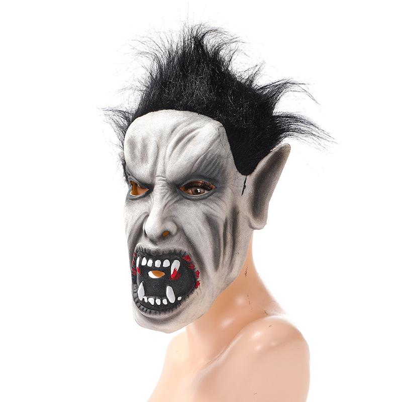 Halloween Horror Fangs Zombie Demon Latex Mask for Masquerade Party cos Escape room headgear