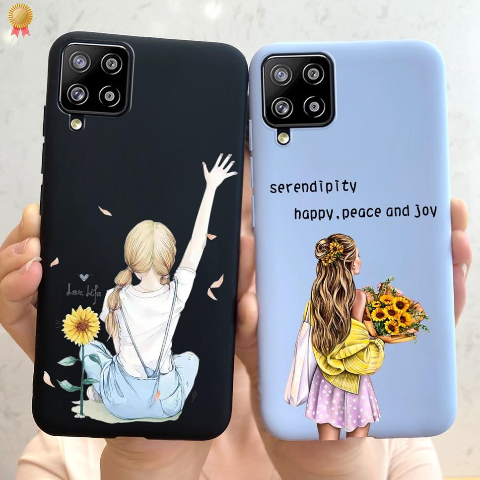 For Samsung Galaxy A12 A42 Case Cute Cartoon Soft Silicone Bumper Cover For SamsungA12 Funda Samsung A12 A42 A 12 42 Phone Case