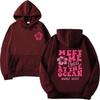 New Hoodie Ocean Beach Hooded Sweatshirt Fashion Casual Loose Threaded Cuff hem