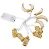 1.5M 10LED Ramadan Light Moon Shaped Festival String Light Decorative Lamp for Party Bedroom