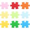 PATIKIL Puzzle Cutouts, 108 Pack Paper Puzzle, Colorful Puzzle Cutout for Classroom Decoration DIY Craft Project, Assorted Colors