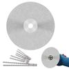 Diamond Cutting Wheel 4pcs Flat Lap Disk Polishing Discs 120 Grit for Gemstone Tile Porcelain Glass Stone Metal
