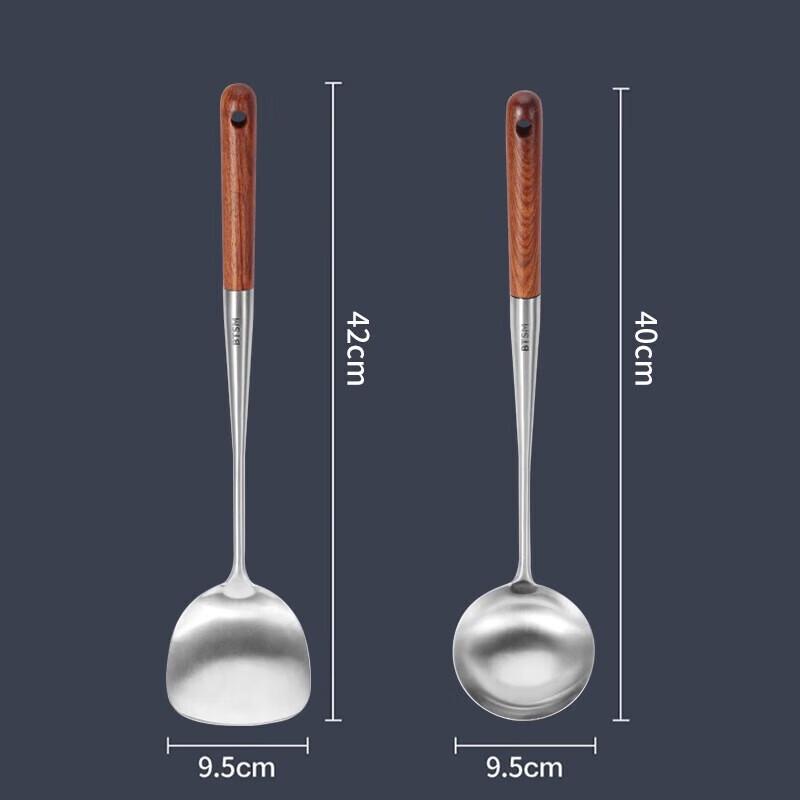 BTSM Thickened 316L Stainless Steel Spatula and Spoon Set
