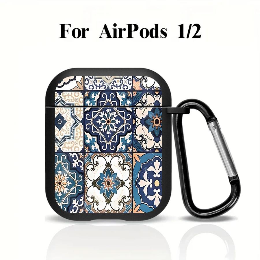 Чехол для наушников Cover Case Для Airpods Pro3 Pro 1 Pro2 2 3 4 Стиль с ретро-узором и текстурой
