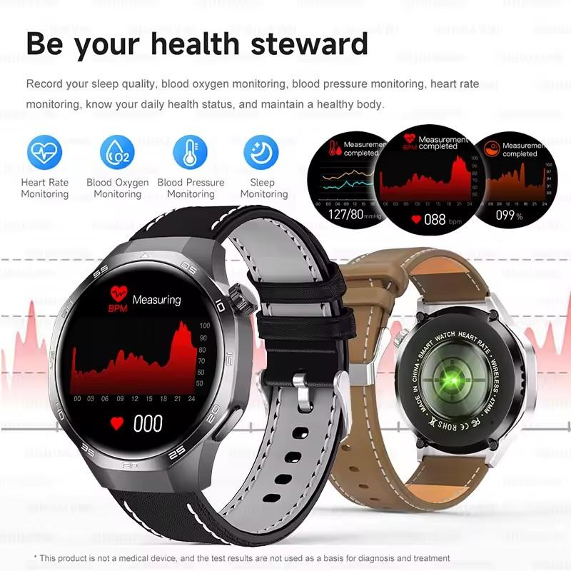 2025 Новые часы GT5 Max Смарт-часы HD AMOLED Экран NFC GPS Трекер Звонок по Bluetooth Здоровье Водонепроницаемые Смарт-часы Мужские Женские Для Huawei