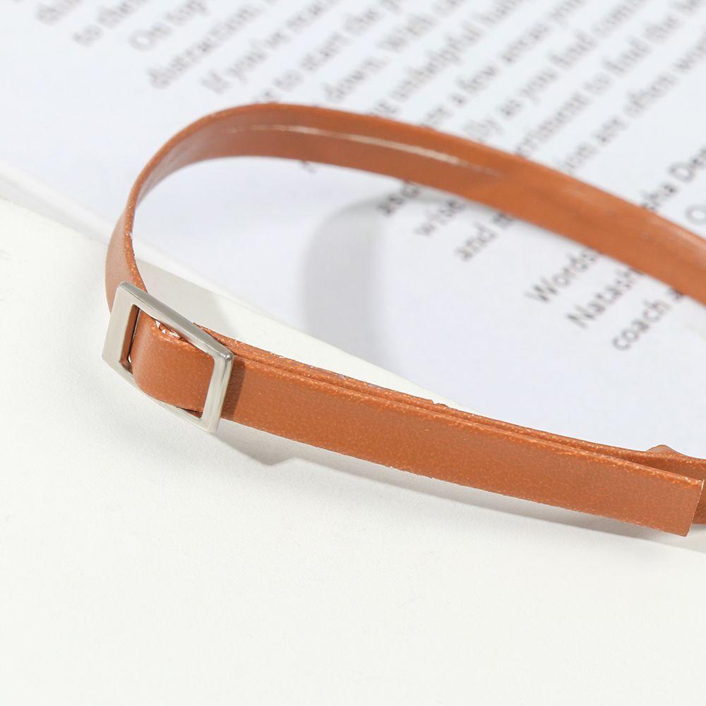 Super Mini Long 20cm Width 5mm Doll Belt Bjd Doll Clothes DIY Doll Accessories Artificial Leather