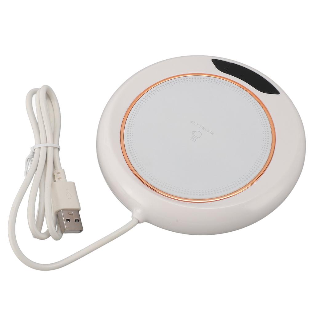 Electric Coffee Warmer 3 Temp Settings Timer USB Power Supply Automatic Coffee Heater for Home