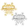1/2/6 шт. Золотые металлические кольца для салфеток Декор из искусственного жемчуга Дизайн снежинки Зимняя тематика Салфетка