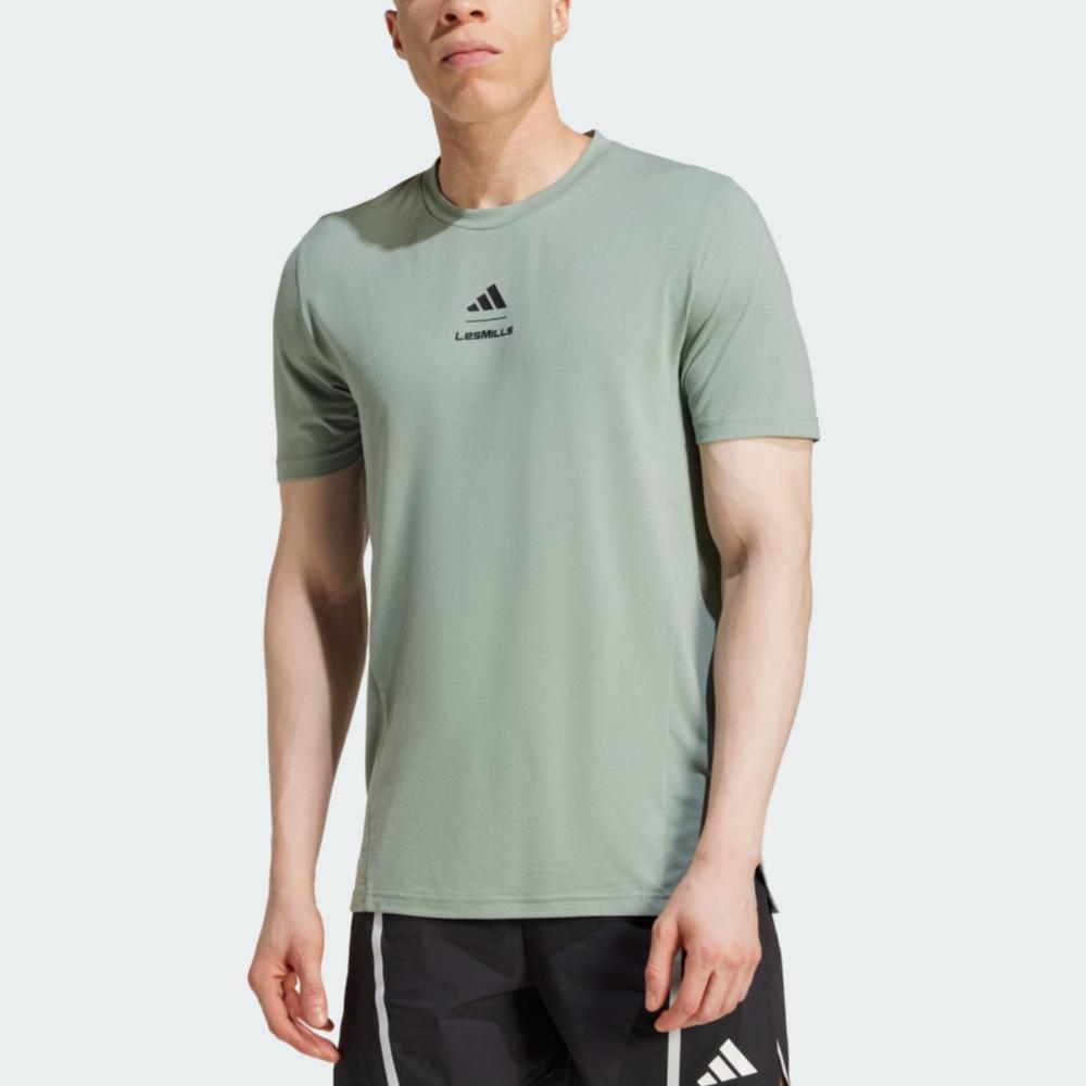adidas Мужская футболка LES MILLS Зеленая JW1741
