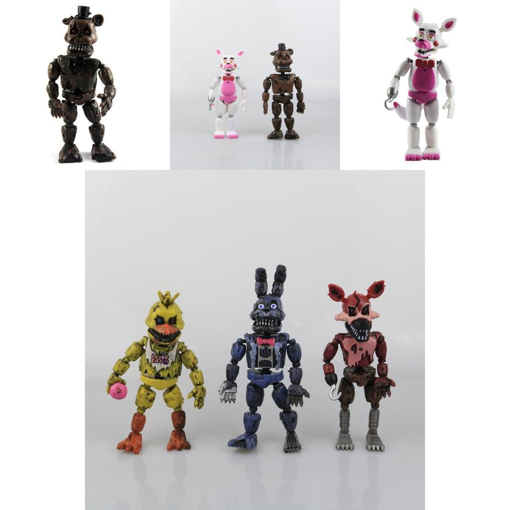 Потрясающие 19 см Фигурки Действия Fnaf Five Nights At Freddy's 6 шт. Тематические Для Всех Возрастов