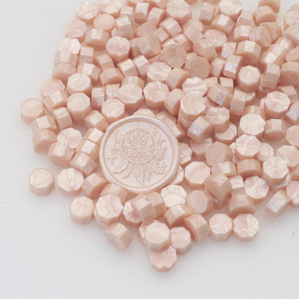 Octagonal Sealing Wax Beads for Envelopes & Wedding Invitations - Stick Bottle & Tools Included