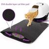 Cat Litter Mat Double Layer Waterproof Pet Cat Litter Box Mat Non-slip Sand Cat Mat Washable Mattress Cleaning Mat Products