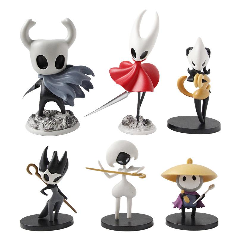 6 шт./комплект Фигурка-игрушка из аниме-игры Hollow Knight Silksong Шерма Фигурка действия Шершень/Квиррел Кукла Подарок фанатам на Рождество