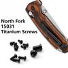1 комплект винтов для ножей из титанового сплава, винты для вилки Benchmad North 15031, набор титановых винтов Torx и шарниров