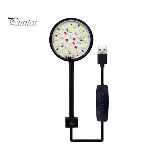 5w7w Fish Clip Lamp Tank Usb Power Led Full Spectrum Waterproof Algae Ornamental Lighting Hose Connection 360degree Adjustable Energysaving Tank