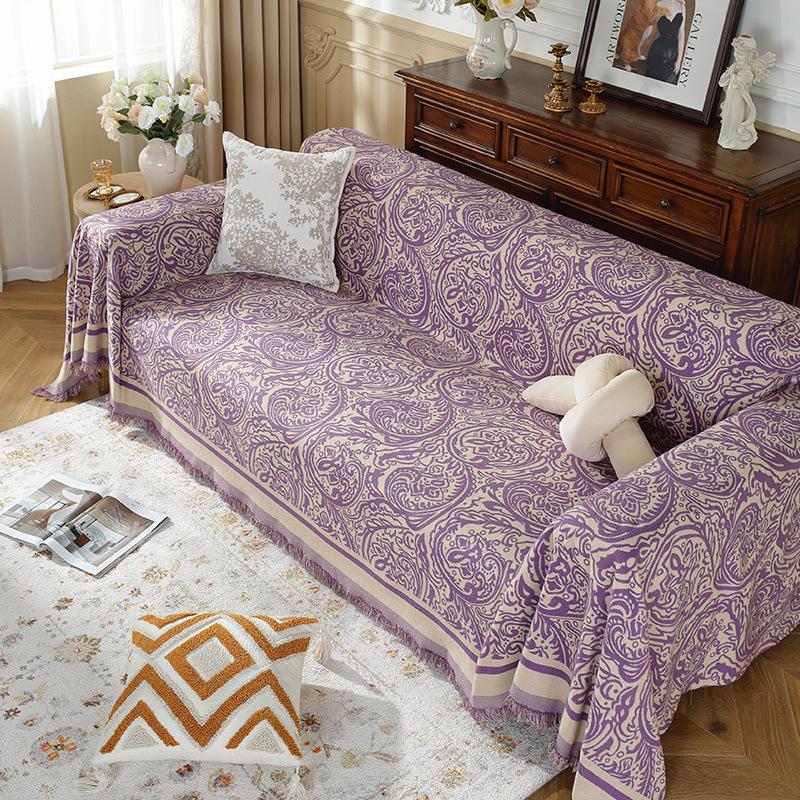 Sofa Blanket Sofa Towel Blanket Comfort Soft Cover Tassel Blanket Nonslip Sectional Couch Cover Chair Bed Cover Cushion