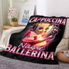Customiz Name Personality Italian Brainrot animal  Blanket Soft &Warm Sofa Office Bed Travel Lunch Break Blanket, Gift Suitable All Seasons